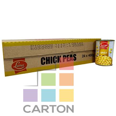 LUNA CHICK PEAS CAN - 24*400GM